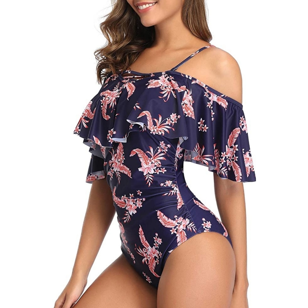 Off Shoulder One Piece Swimsuit for Women